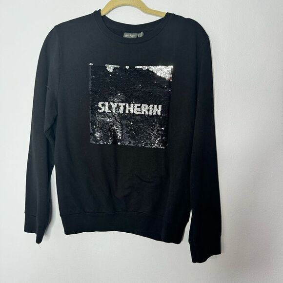 Harry Potter Slytherin black sweatshirt size medium - Picture 1 of 6